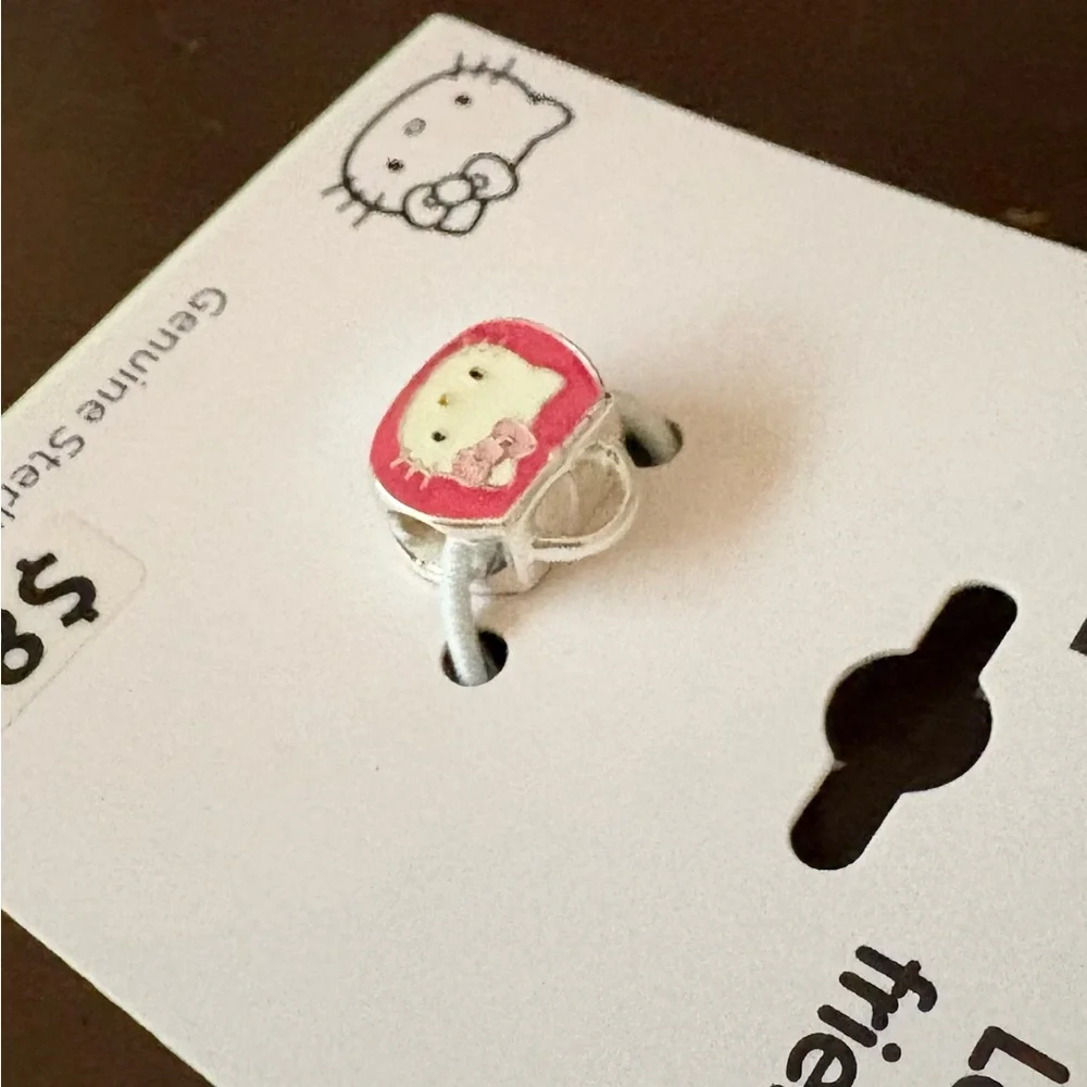 Hello Kitty Sterling Silver Enamel Purse Pendant - Picture 3 of 5